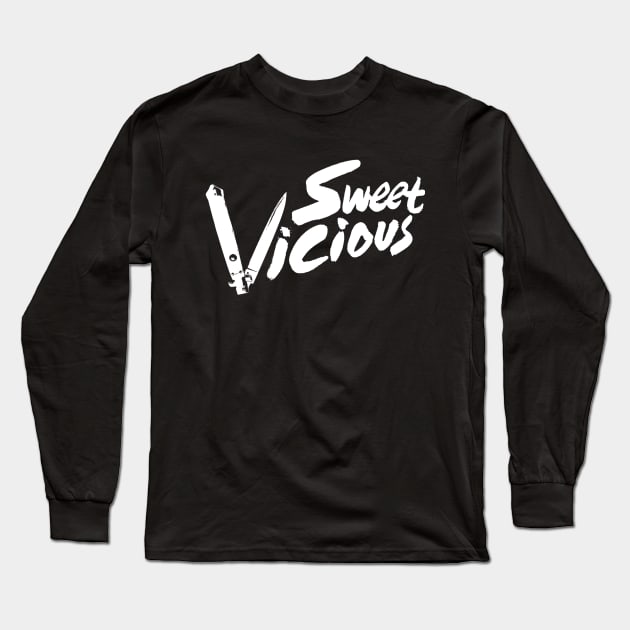 SWEET/VICIOUS: Tag (white) Long Sleeve T-Shirt by cabinboy100